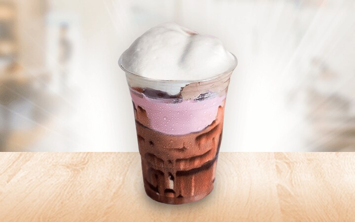 Strawberry Milkshake Chocolate Lava Foam