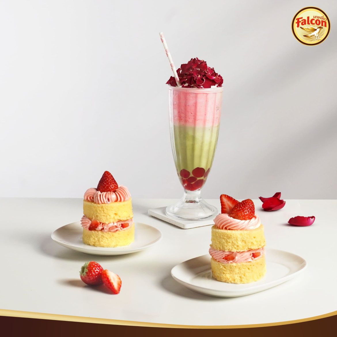 แจกสูตรเซ็ตเมนูสีชมพูขายดีวาเลนไทน์ จากผลิตภัณฑ์ ตรานกเหยี่ยว ฟอลคอน